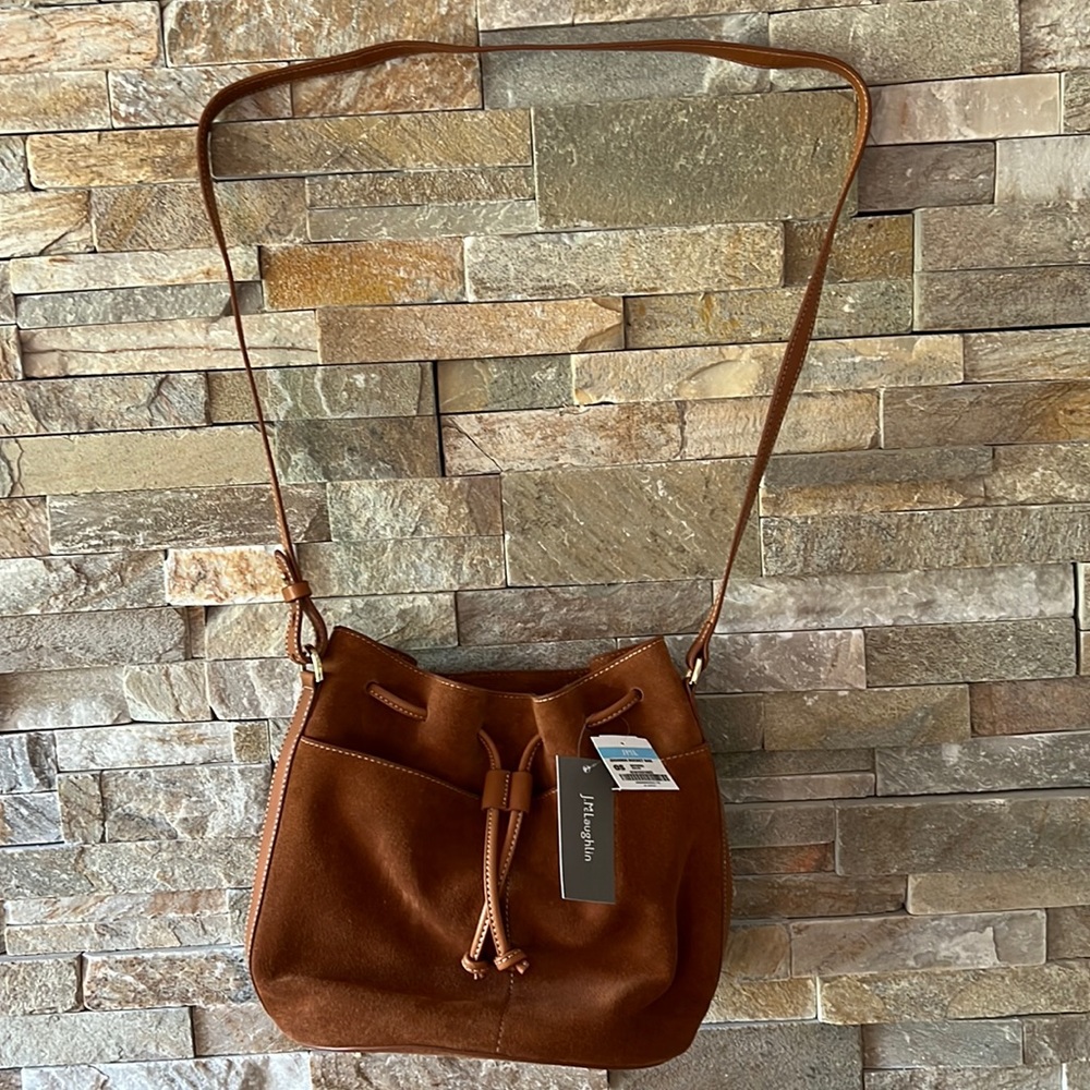 J. McLaughlin suede Arianna bucket bag. NWT and dust bag.